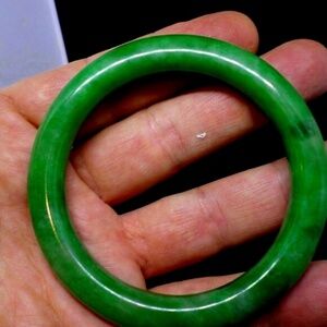 Translucent Natural Jade Jadeite Green 60MM
